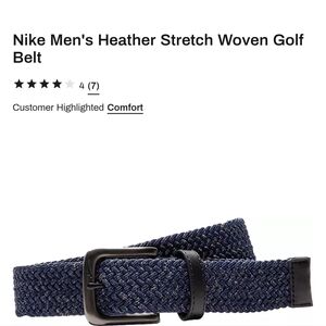 Nike Dark Blue Woven Belt